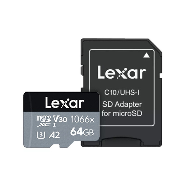 КАРТА ПАМЕТ micro SDXC 64GB Cl10 160/70MB/s A2,V30,U3 LEXAR
