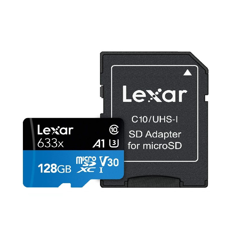 КАРТА ПАМЕТ micro SDXC 128GB Cl10 160/120MB/s A2,V30,U3 LEXAR