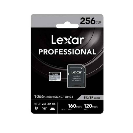 КАРТА ПАМЕТ micro SDXC 256GB Cl10 160/120MB/s A2,V30,U3 LEXAR