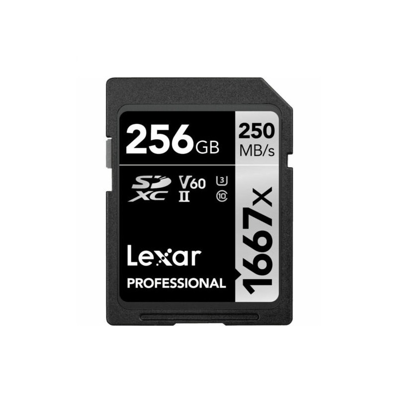 КАРТА ПАМЕТ SDXC 256GB 250/90MB/s UHS-II V60 U3 LEXAR