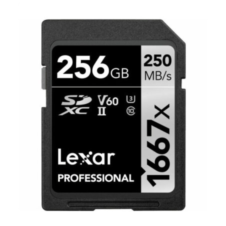 КАРТА ПАМЕТ SDXC 256GB 250/90MB/s UHS-II V60 U3 LEXAR