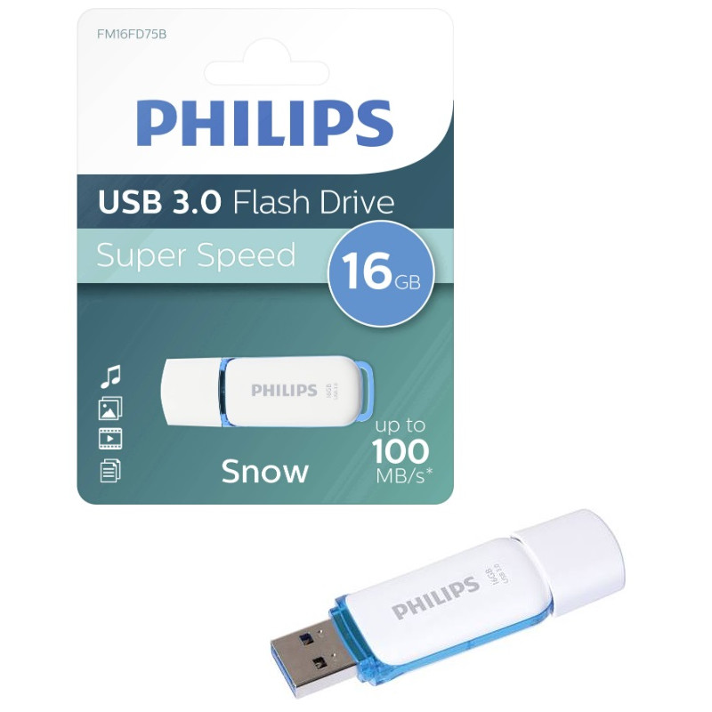 USB 2.0 16GB SNOW PHILIPS - СИН