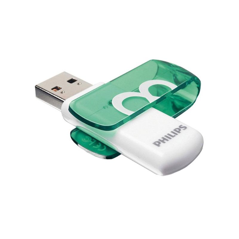 USB 2.0 8GB VIVID PHILIPS - ЗЕЛЕН