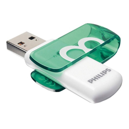 USB 2.0 8GB VIVID PHILIPS - ЗЕЛЕН