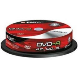 ДИСК DVD-R x10 CAKE BOX...