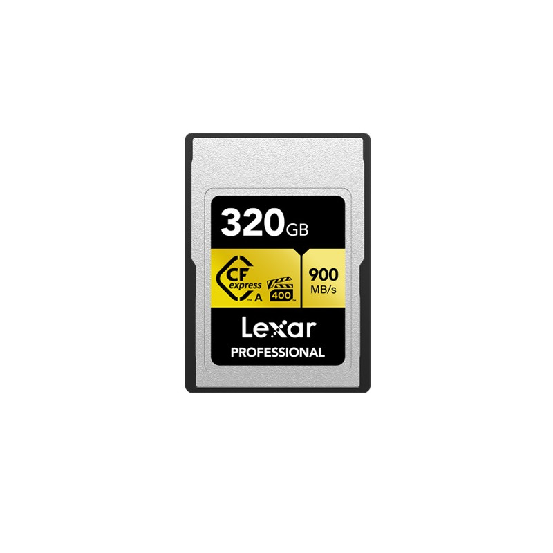 CFexpress™ Type A Card 320GB 900/800MB/s VPG 400 GOLD Series LEXAR