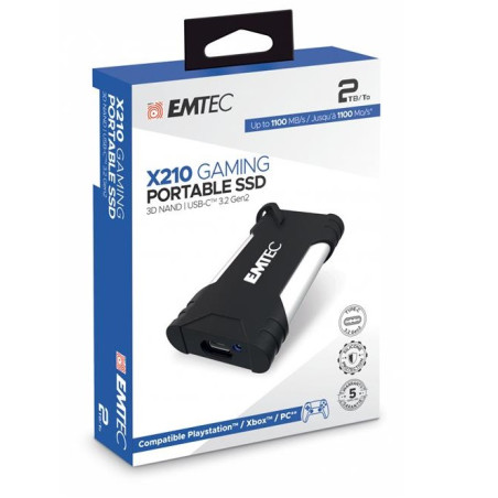 EXT SSD 3.2Gen2 X210 2TB GAMING 1100/900MB/s EMTEC