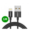 КАБЕЛ USB А/Lightining MFI, 1М UGREEN - ЧЕРЕН