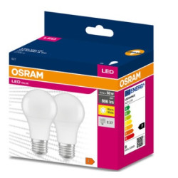 ПАКЕТ 2бр. х LED ЛАМПА VALUE CLA60 8.5W/827 E27 LEDVANCE