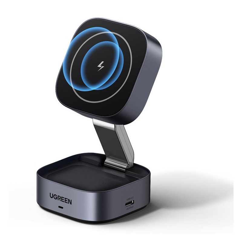 ИНДУКЦИОННО БЕЗЖИЧНО ЗАРЯДНО 3in1,МАГНИТ,7.5W/iOs W526 UGREEN