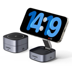 ИНДУКЦИОННО БЕЗЖИЧНО ЗАРЯДНО 3in1,МАГНИТ,7.5W/iOs W526 UGREEN