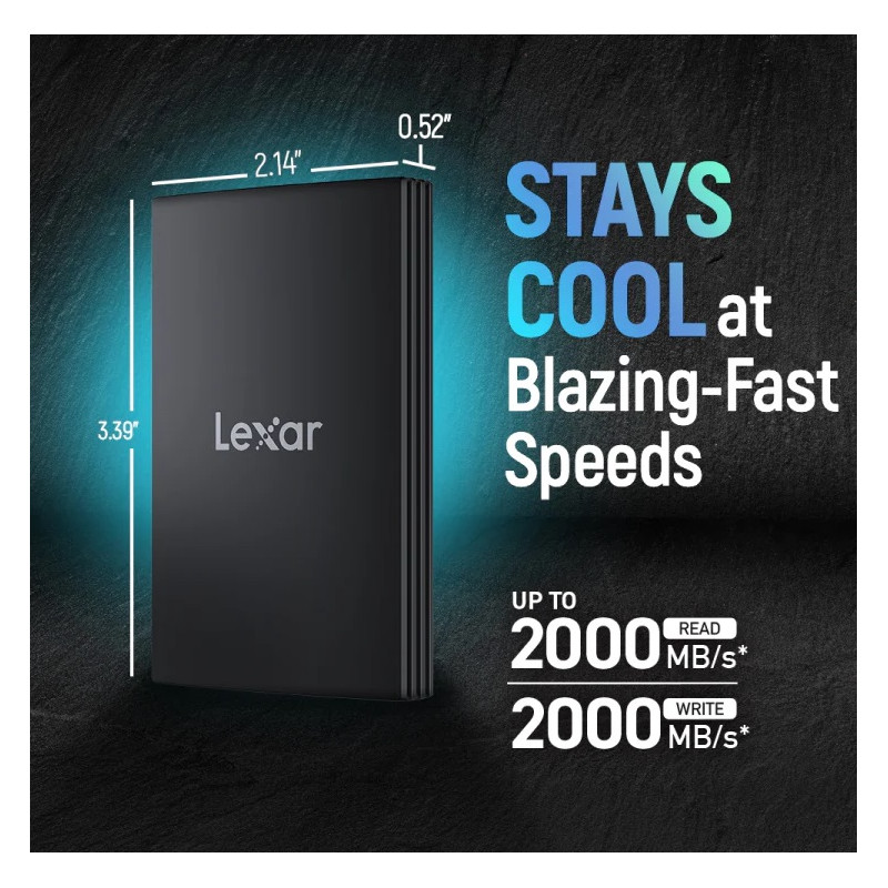EXT SSD ARMOR700 2TB USB3.2 Gen2x2 2000/2000 LEXAR