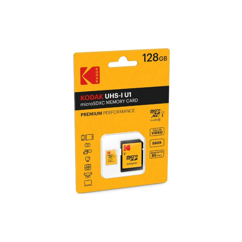 micro SDXC 128GB CL10 85MB/s KODAK