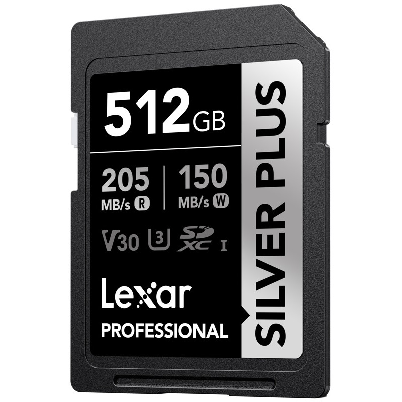 КАРТА ПАМЕТ SDXC 512GB 205/150MB/s UHS-I,C10,V30,U3 LEXAR