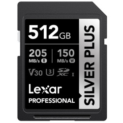 КАРТА ПАМЕТ SDXC 512GB 205/150MB/s UHS-I,C10,V30,U3 LEXAR
