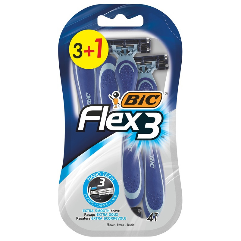 САМОБРЪСНАЧКА FLEX3 SENSITIVE БЛ3+1 BIC