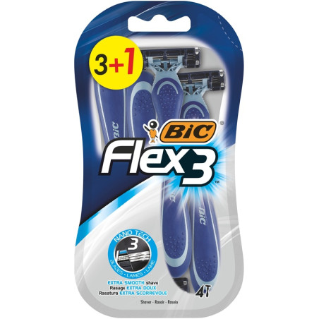 САМОБРЪСНАЧКА FLEX3 SENSITIVE БЛ3+1 BIC