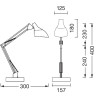 LED ЛАМПА OFFICE LINE DESK LDMP PEAR E27 LEDVANCE - WHITE