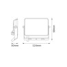 LED ПРОЖЕКТОР FLOODLIGHT LUX 20W 865 BLACK OSRAM LEDVANCE