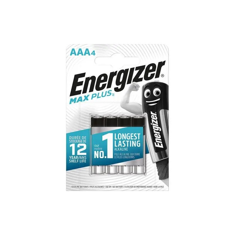ЕДНОКРАТНИ АЛКАЛНИ БАТЕРИИ ENR MAX PLUS AAA 3+1 CHP4 ENERGIZER PANASONIC