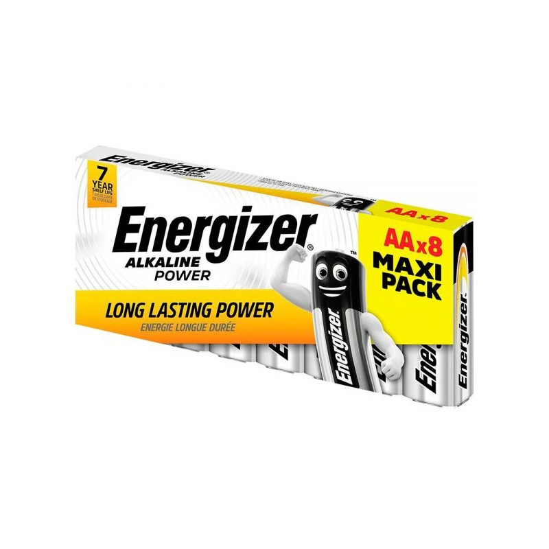КУТИЯ С 8 бр. АЛКАЛНИ БАТЕРИИ ALKALINE POWER AA CHP8 SRP ENERGIZER
