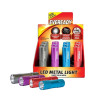 МЕТАЛНИ ЦВЕТНИ ФЕНЕРЧЕТА + 3 AAA БАТЕРИИ COLOR METAL LIGHT EVEREADY ENERGIZER