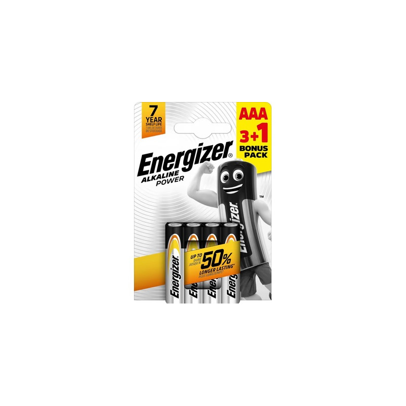 АЛКАЛНИ БАТЕРИИ ENR ALKALINE POWER AAA 3+1 CHP4 ENERGIZER
