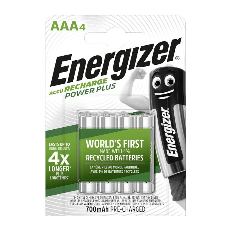АКУМУЛАТОРНИ БАТЕРИИ ENR RECH PLUS AAA CHP4 ENERGIZER