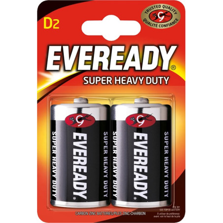 ЦИНКОВИ БАТЕРИИ EVEREADY SHD D BP2 ENERGIZER