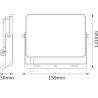 LED ПРОЖЕКТОР FLOODLIGHT LUX 30W 865 BLACK LEDVANCE