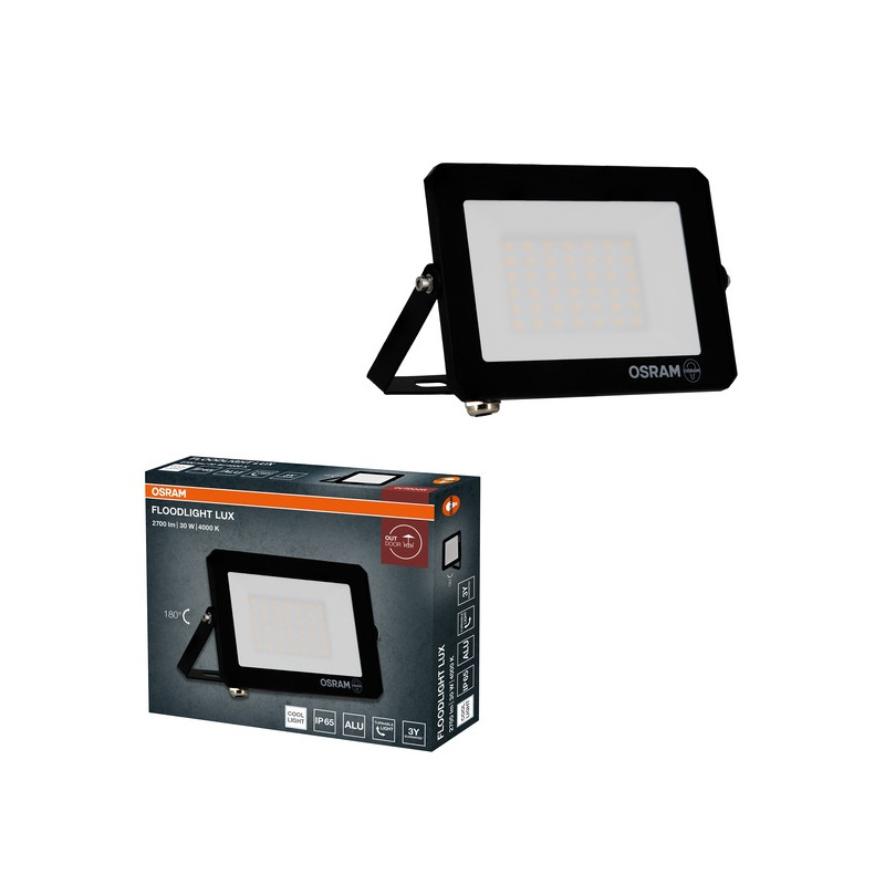 LED ПРОЖЕКТОР FL LUX 30W 840 IP65 BK LEDVANCE